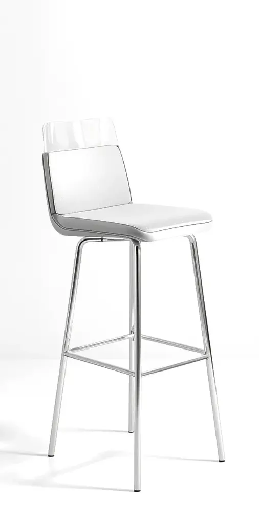 White Frame Stool