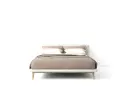 Beige Upholstered Bed Frame