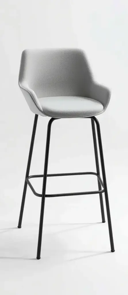 Grey Arm Stool