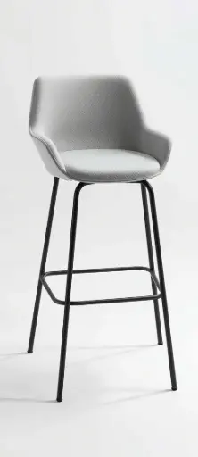 [m4_7006u] Grey Arm Stool