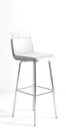 White Frame Stool