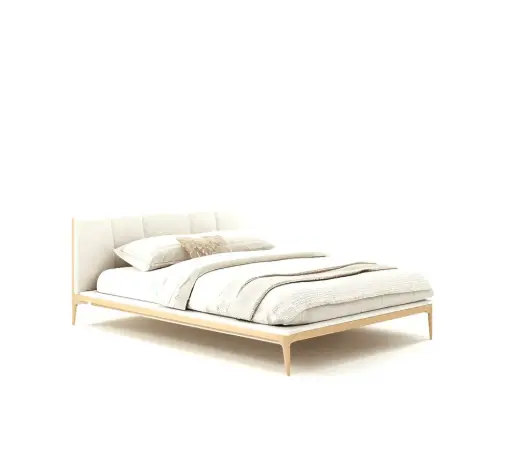 [m4_7001b06u] White Minimalist Bed Frame